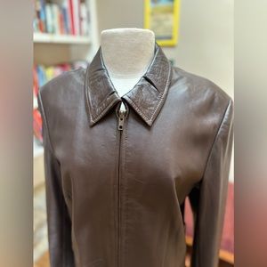Vintage Leather Trenchcoat